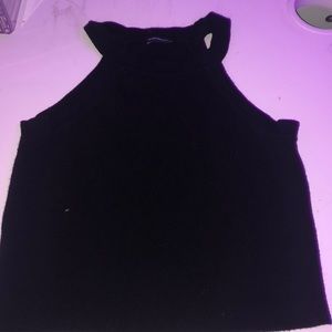 Black cropped brandy Melville top
